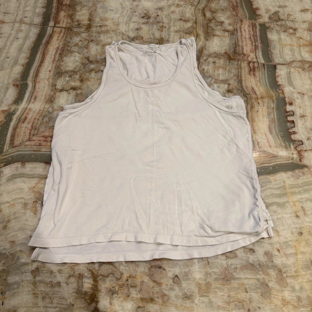 Lot of 2 Unbleached Undyed Women's‎ Racerback Tank Tops Natural Size L